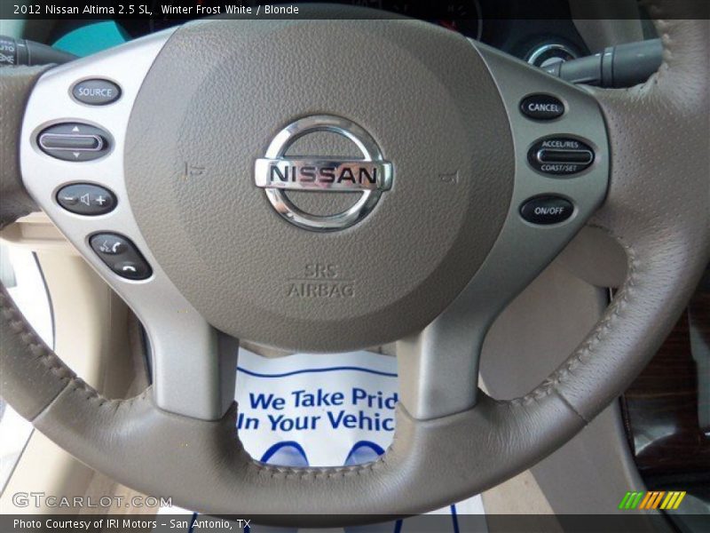 Winter Frost White / Blonde 2012 Nissan Altima 2.5 SL