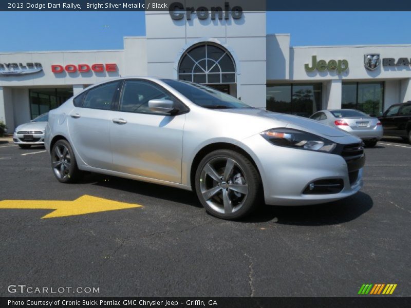 Bright Silver Metallic / Black 2013 Dodge Dart Rallye