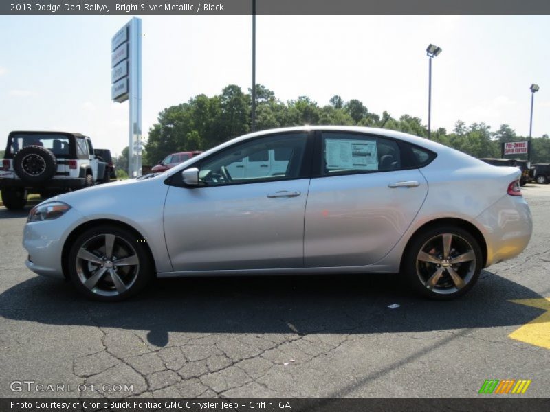Bright Silver Metallic / Black 2013 Dodge Dart Rallye