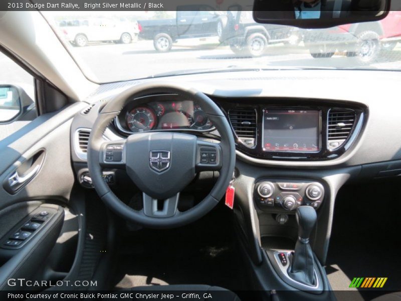 Bright Silver Metallic / Black 2013 Dodge Dart Rallye