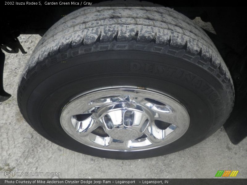 Garden Green Mica / Gray 2002 Isuzu Rodeo S