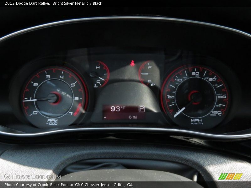 Bright Silver Metallic / Black 2013 Dodge Dart Rallye