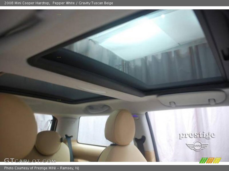 Pepper White / Gravity Tuscan Beige 2008 Mini Cooper Hardtop