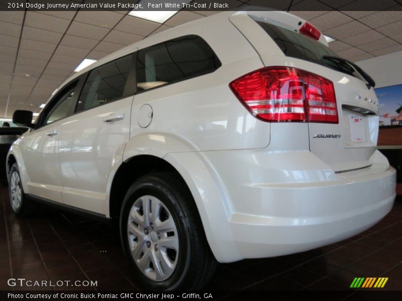 Pearl White Tri-Coat / Black 2014 Dodge Journey Amercian Value Package