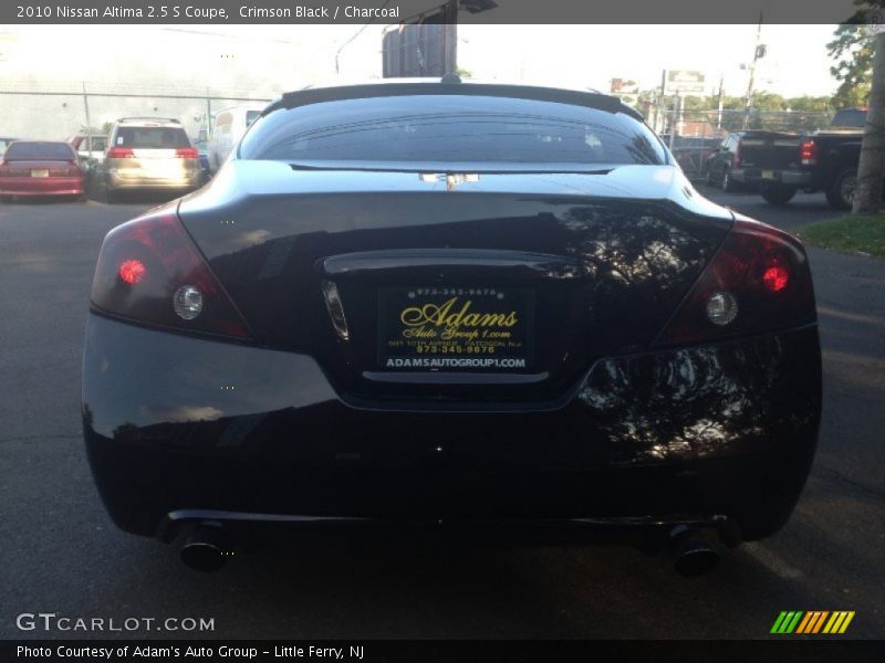Crimson Black / Charcoal 2010 Nissan Altima 2.5 S Coupe