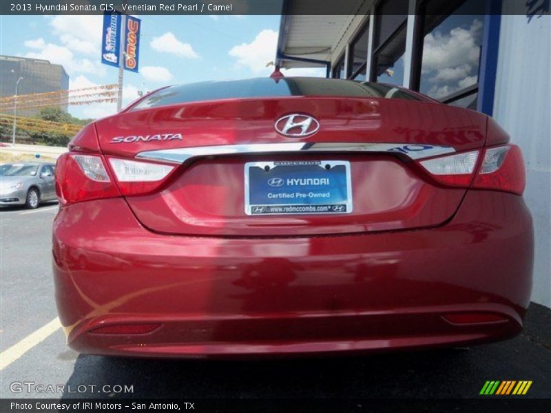 Venetian Red Pearl / Camel 2013 Hyundai Sonata GLS