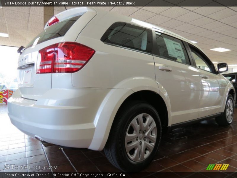 Pearl White Tri-Coat / Black 2014 Dodge Journey Amercian Value Package