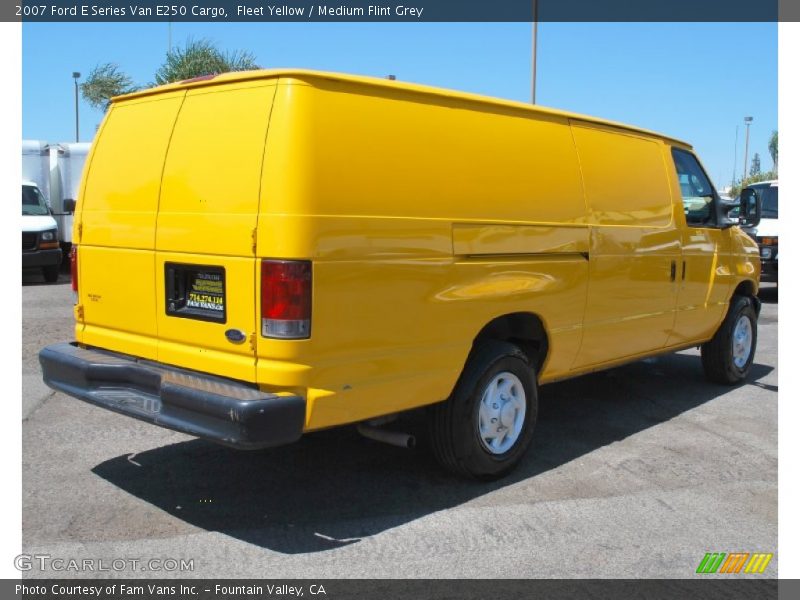 Fleet Yellow / Medium Flint Grey 2007 Ford E Series Van E250 Cargo