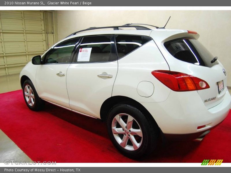 Glacier White Pearl / Beige 2010 Nissan Murano SL