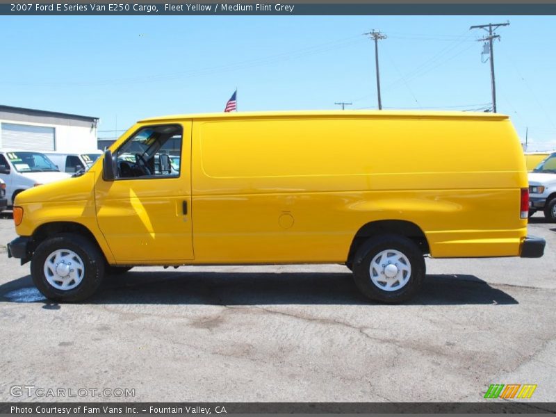 Fleet Yellow / Medium Flint Grey 2007 Ford E Series Van E250 Cargo