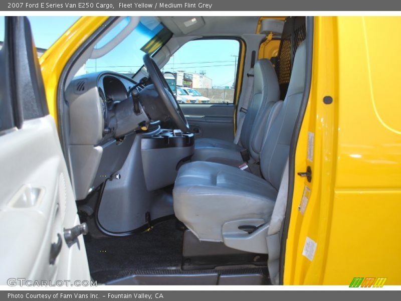 Fleet Yellow / Medium Flint Grey 2007 Ford E Series Van E250 Cargo