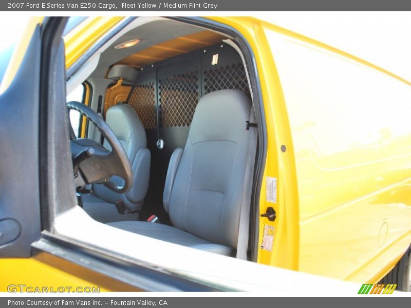 Fleet Yellow / Medium Flint Grey 2007 Ford E Series Van E250 Cargo