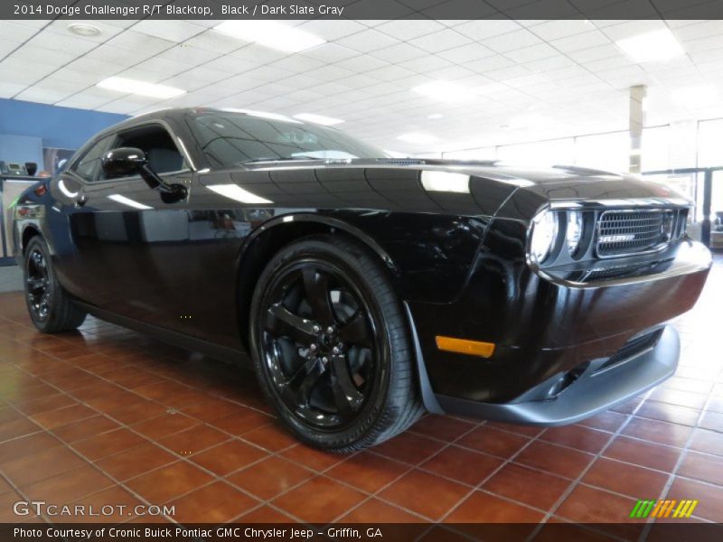 Front 3/4 View of 2014 Challenger R/T Blacktop