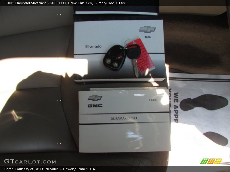 Victory Red / Tan 2006 Chevrolet Silverado 2500HD LT Crew Cab 4x4