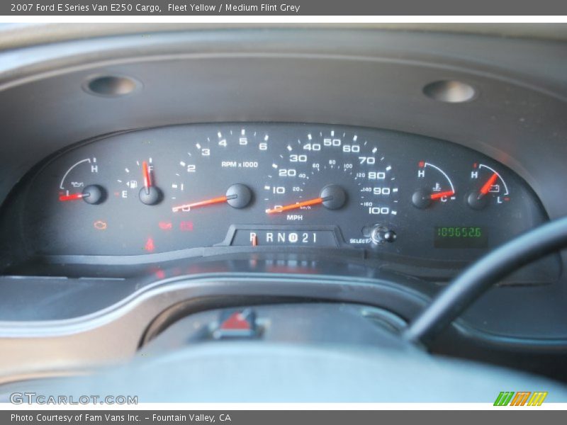 Fleet Yellow / Medium Flint Grey 2007 Ford E Series Van E250 Cargo