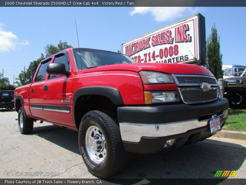 Victory Red / Tan 2006 Chevrolet Silverado 2500HD LT Crew Cab 4x4