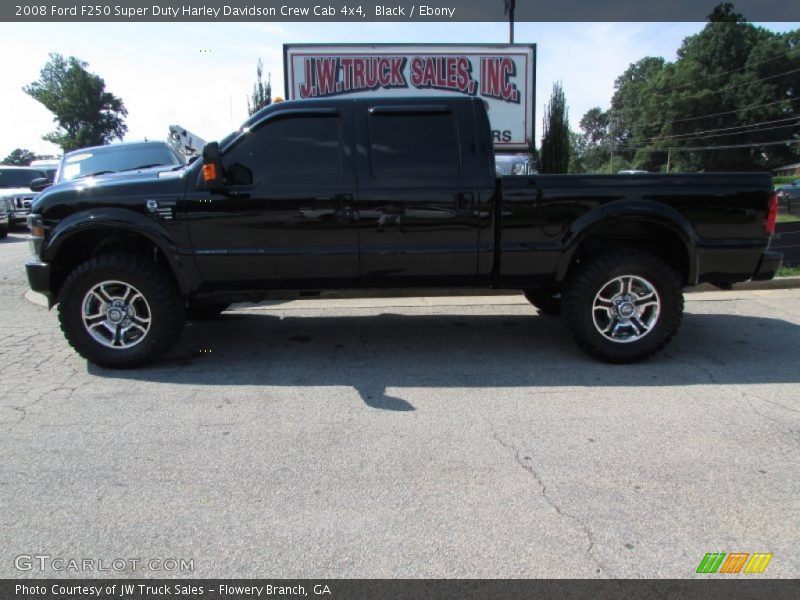 Black / Ebony 2008 Ford F250 Super Duty Harley Davidson Crew Cab 4x4