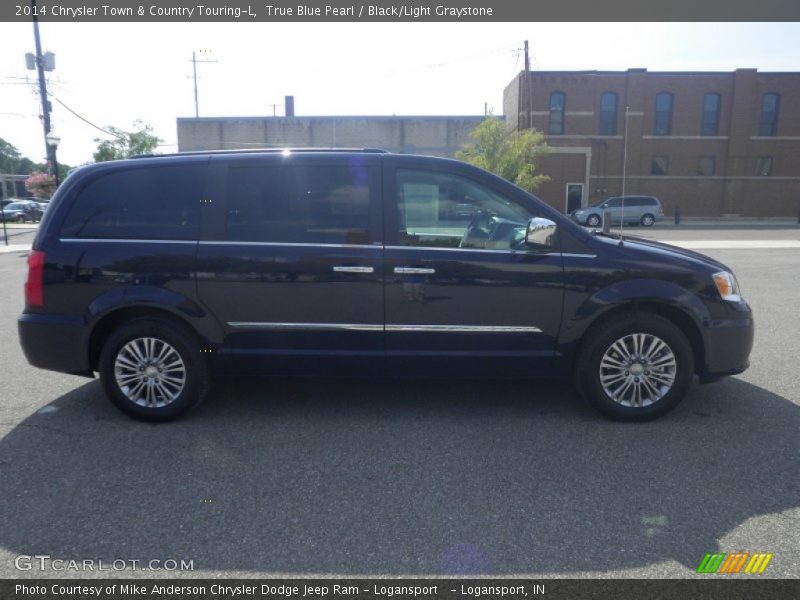 True Blue Pearl / Black/Light Graystone 2014 Chrysler Town & Country Touring-L