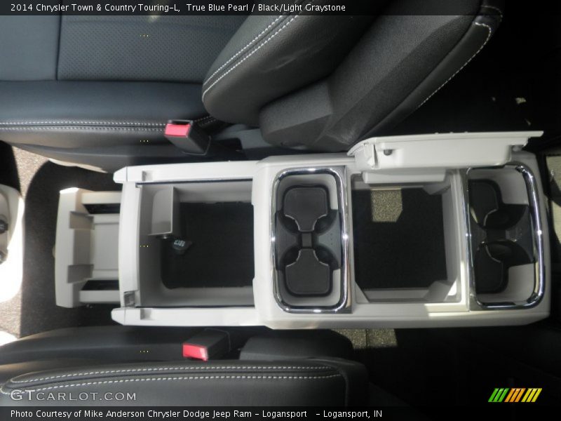 True Blue Pearl / Black/Light Graystone 2014 Chrysler Town & Country Touring-L