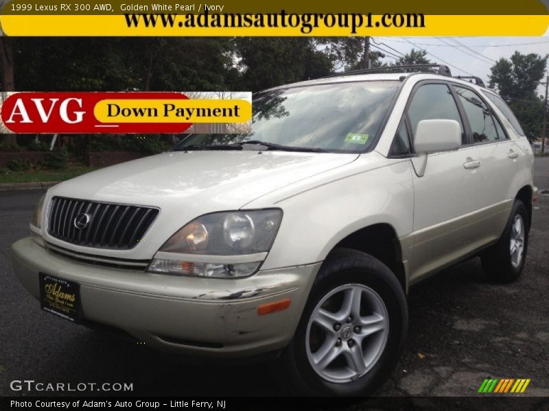 Golden White Pearl / Ivory 1999 Lexus RX 300 AWD