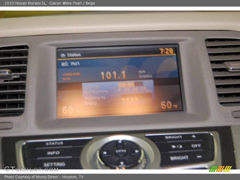 Glacier White Pearl / Beige 2010 Nissan Murano SL
