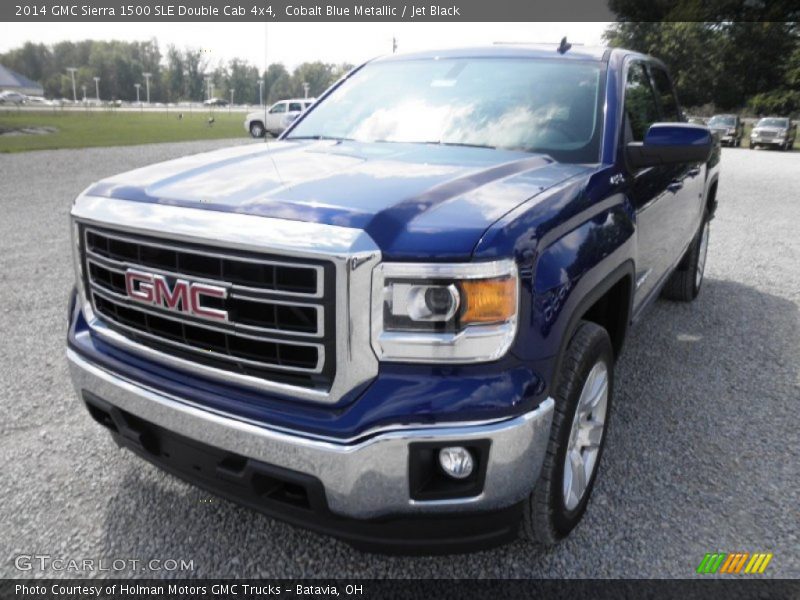 Cobalt Blue Metallic / Jet Black 2014 GMC Sierra 1500 SLE Double Cab 4x4