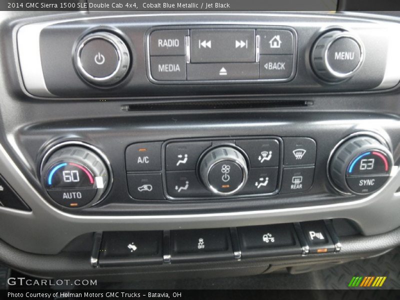 Controls of 2014 Sierra 1500 SLE Double Cab 4x4
