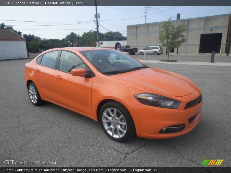 Header Orange / Black 2013 Dodge Dart SXT