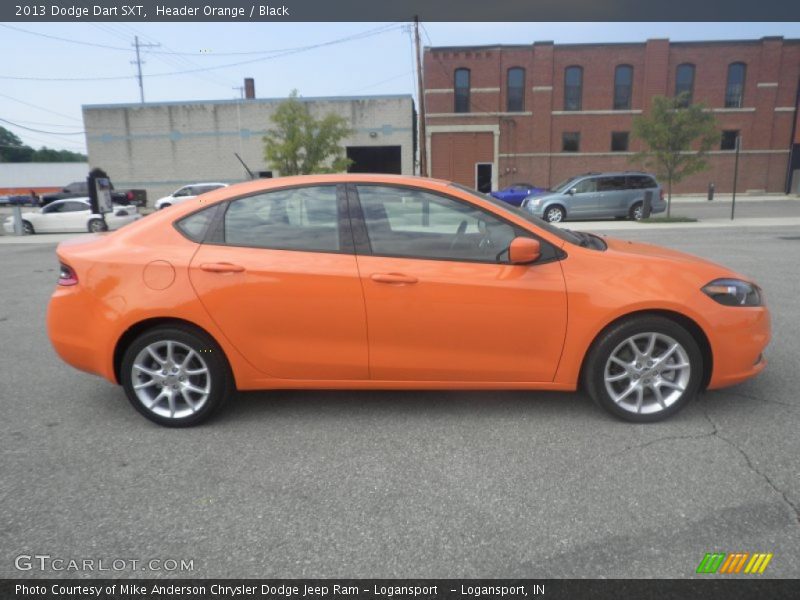 Header Orange / Black 2013 Dodge Dart SXT