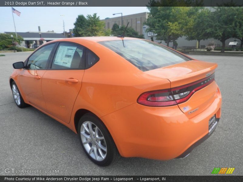 Header Orange / Black 2013 Dodge Dart SXT