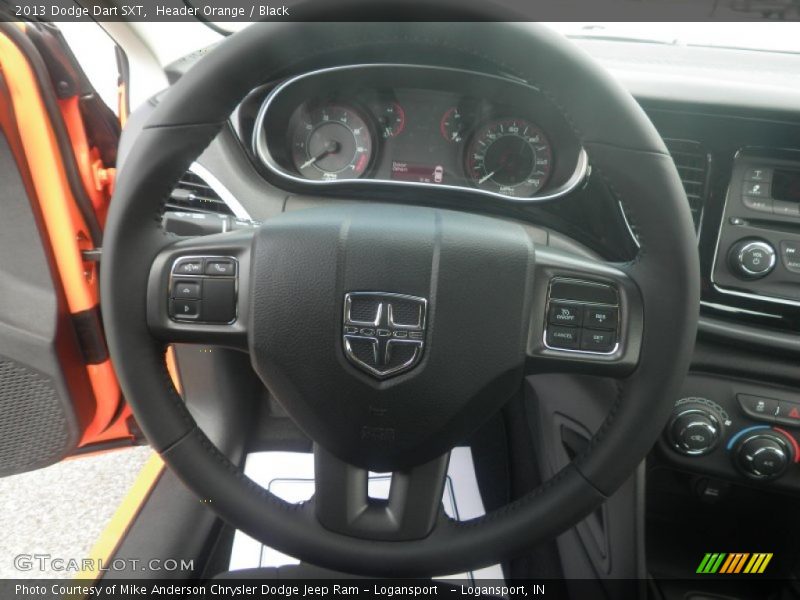 Header Orange / Black 2013 Dodge Dart SXT