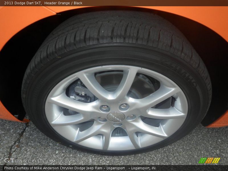 Header Orange / Black 2013 Dodge Dart SXT