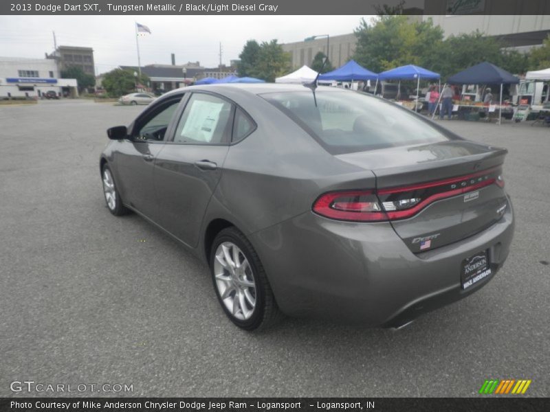 Tungsten Metallic / Black/Light Diesel Gray 2013 Dodge Dart SXT