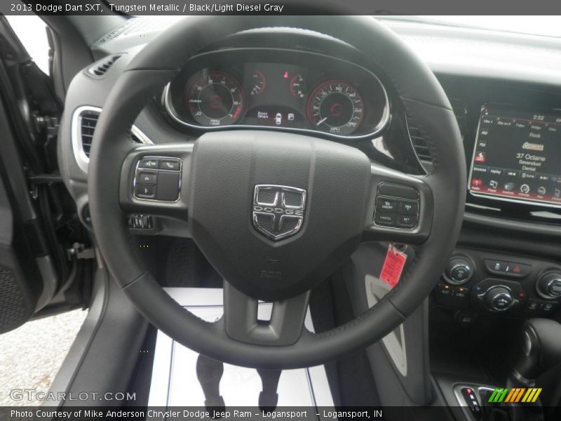 Tungsten Metallic / Black/Light Diesel Gray 2013 Dodge Dart SXT
