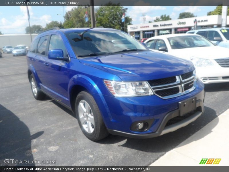 Blue Pearl / Black 2012 Dodge Journey SXT