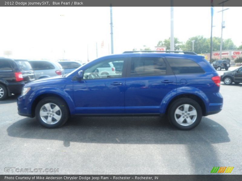 Blue Pearl / Black 2012 Dodge Journey SXT