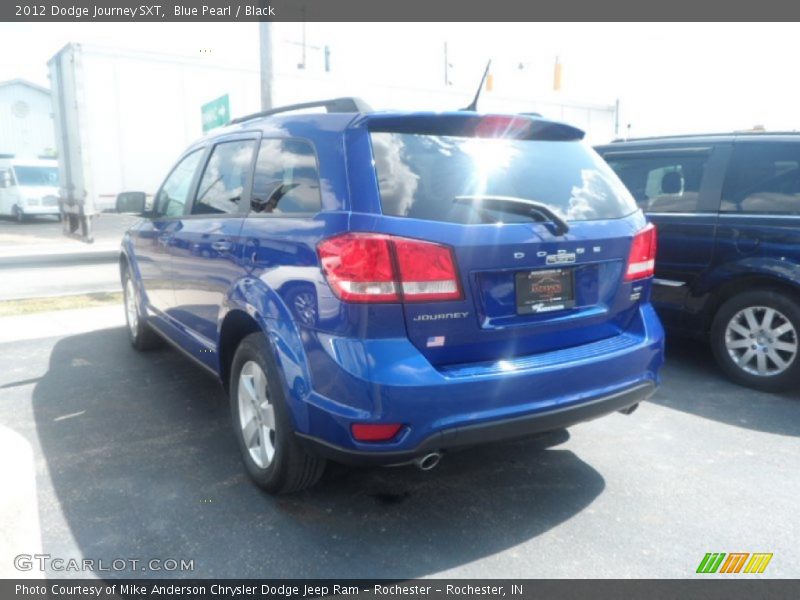 Blue Pearl / Black 2012 Dodge Journey SXT
