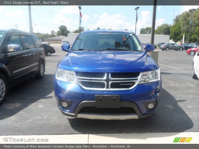 Blue Pearl / Black 2012 Dodge Journey SXT