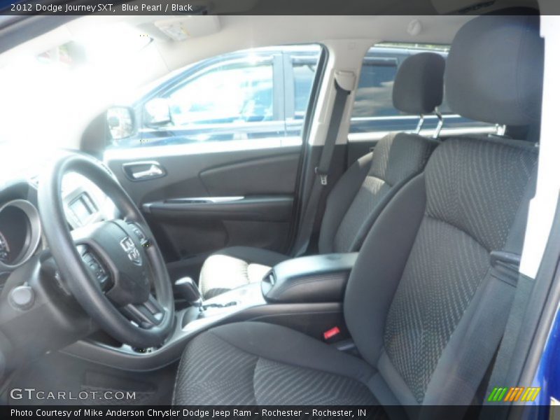 Blue Pearl / Black 2012 Dodge Journey SXT