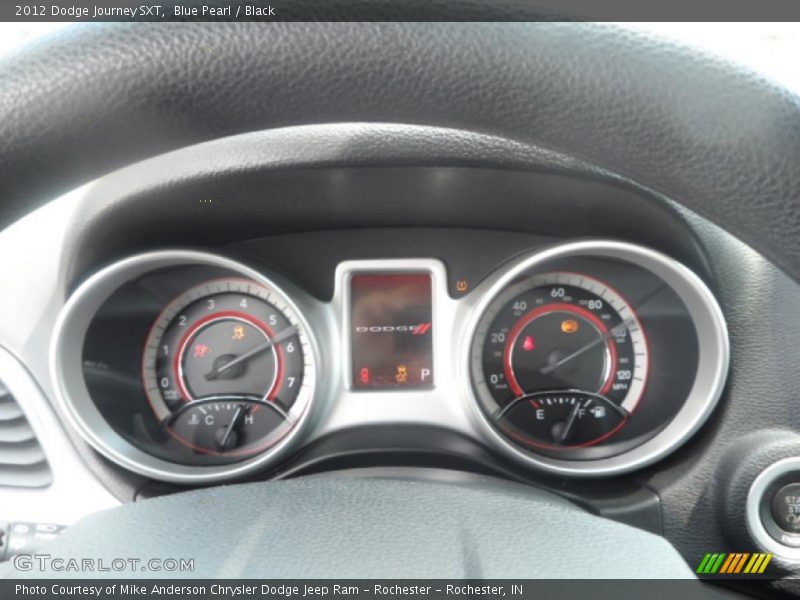 Blue Pearl / Black 2012 Dodge Journey SXT