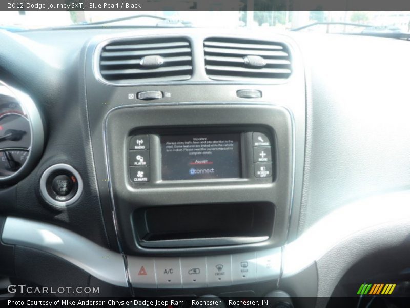 Blue Pearl / Black 2012 Dodge Journey SXT