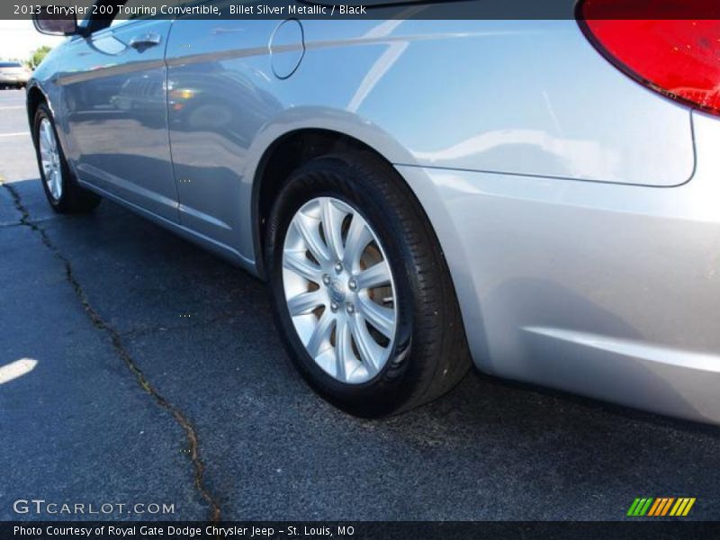 Billet Silver Metallic / Black 2013 Chrysler 200 Touring Convertible