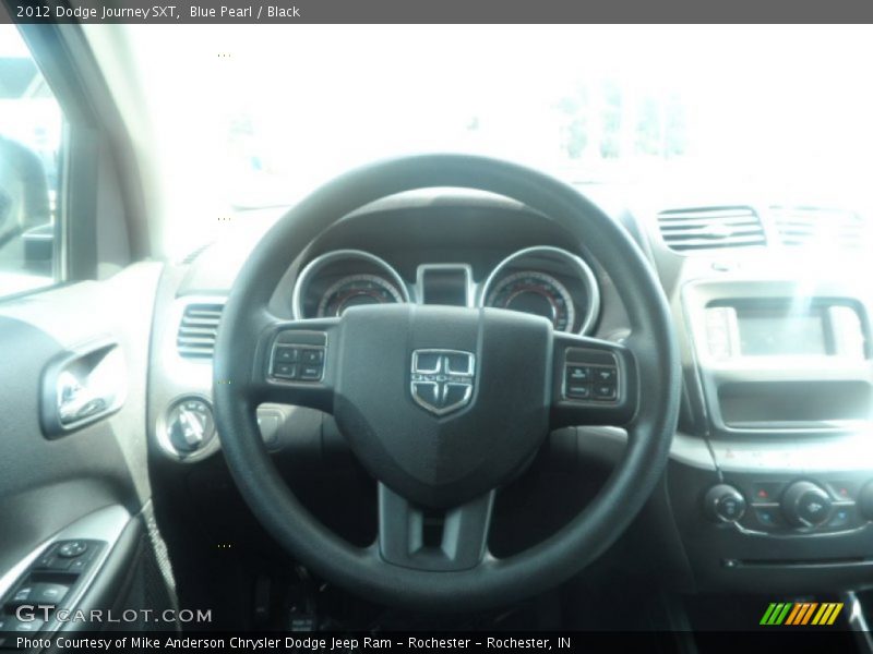 Blue Pearl / Black 2012 Dodge Journey SXT