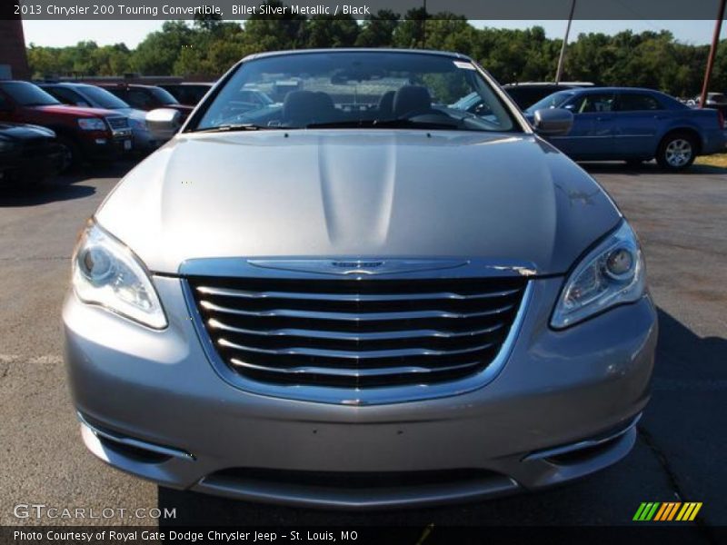 Billet Silver Metallic / Black 2013 Chrysler 200 Touring Convertible