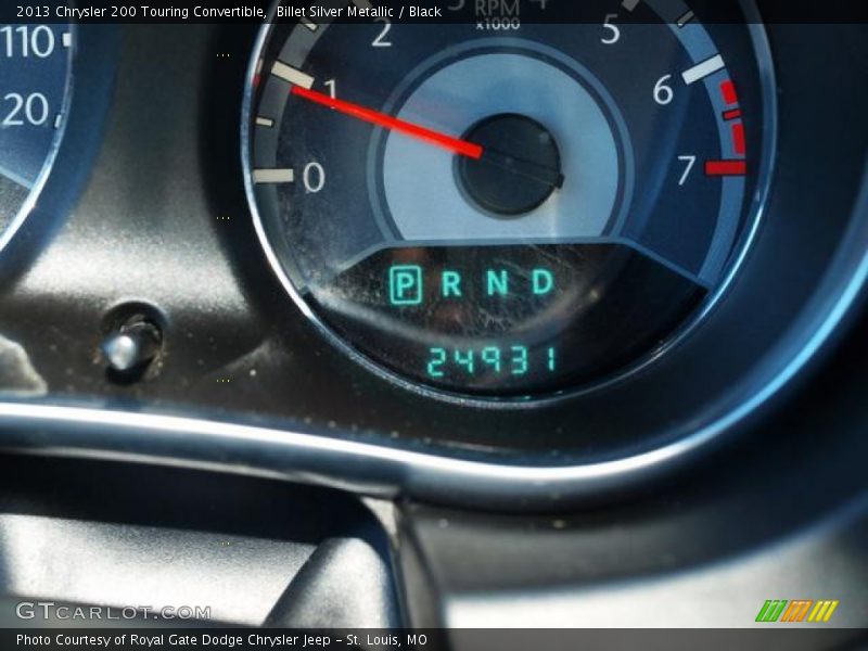 Billet Silver Metallic / Black 2013 Chrysler 200 Touring Convertible