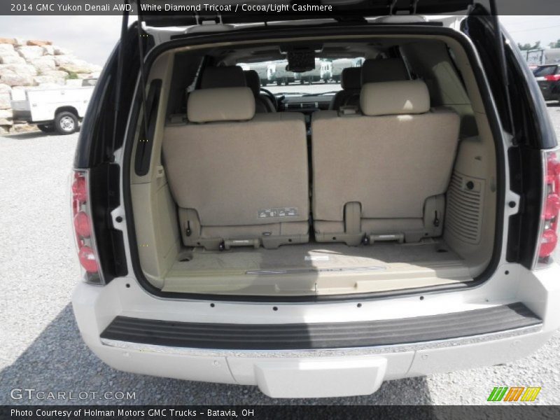 White Diamond Tricoat / Cocoa/Light Cashmere 2014 GMC Yukon Denali AWD