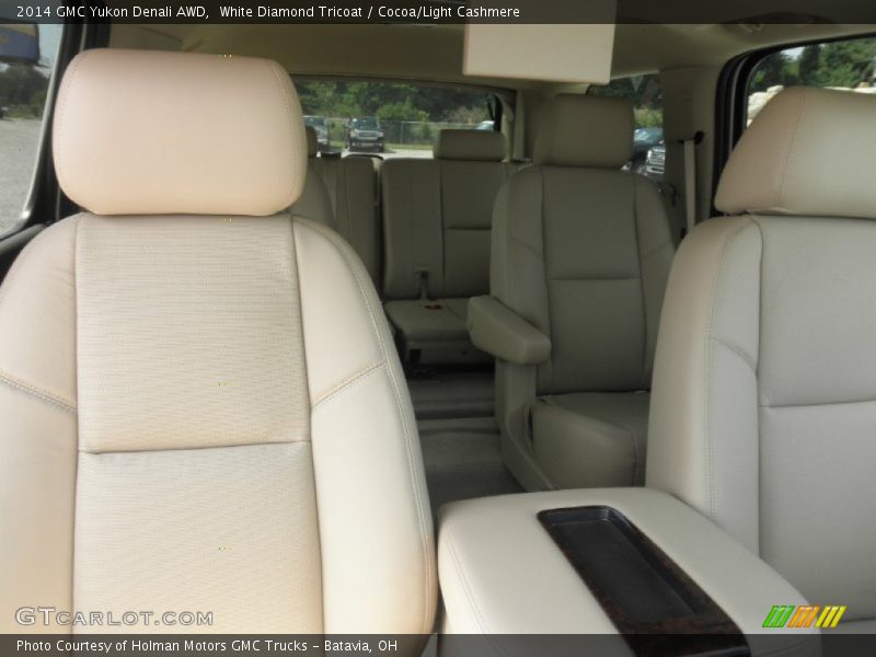 White Diamond Tricoat / Cocoa/Light Cashmere 2014 GMC Yukon Denali AWD