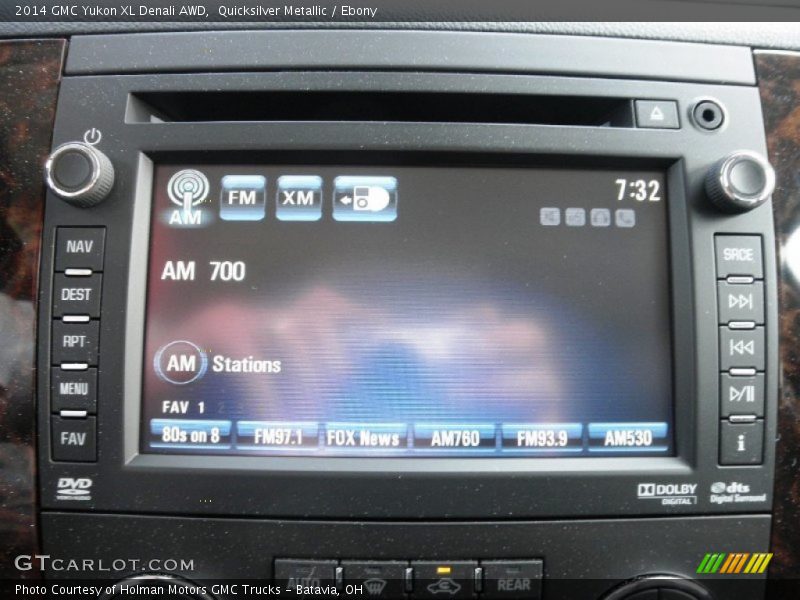 Quicksilver Metallic / Ebony 2014 GMC Yukon XL Denali AWD
