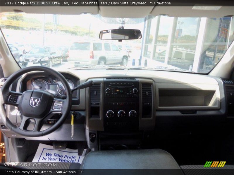 Tequila Sunrise Pearl / Dark Slate Gray/Medium Graystone 2012 Dodge Ram 1500 ST Crew Cab