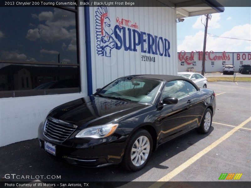 Black / Black/Light Frost Beige 2013 Chrysler 200 Touring Convertible